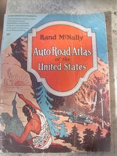 1926 Rand McNally ROAD ATLAS Named Trails US Highway Maps States Cities REPRINT picture