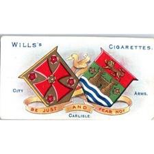 1906 Wills Cigarette Card Borough Arms 2nd Edition #51 Carlisle SE5 picture