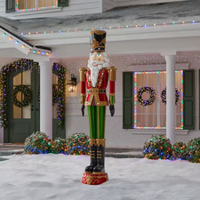 8 FT Giant-Sized LED Vintage Nutcracker picture