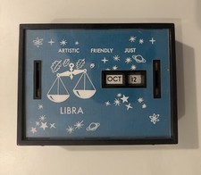 Vintage Libra All Coin Calendar Bank Security First National Bank Zodiac picture