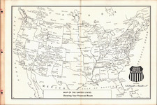 1956 UNION PACIFIC RAILROAD COMPANY vintage map of the United States 11