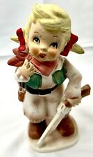 Vtg Porcelain Annie Oakley Figurine By HTF Wales 8.5” picture