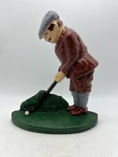 VTG Golfer Putting Cast Iron Door Stop picture