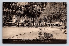 Lincoln Arms Trailer Court Tamiami Trail US 41 Bradenton FL COLLOTYPE Postcard picture