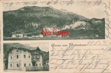 Greetings from Mettenham Upper Bavaria Multi-Picture Local Views used approx. 1903 Postcard X285 picture