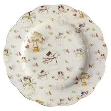 Coastline Imports Snowman Cream Salad Dessert Plate 7369527 picture