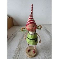 Vintage lori Mitchell tootsie twinkle 8 inch girl elf statue figurine Xmas picture