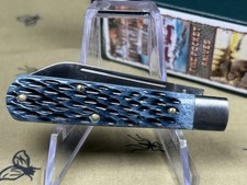 Beaver Falls Cutlery Blue Jigged Bone Pocket Knife - 2023 Winchester OH picture