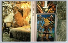 C.1980 SAN LUIS OBISPO, CA MADONNA INN CAVE MAN STAINED GLASS TV Postcard P71 picture