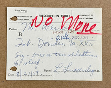 VTG 1959 Pennsylvania Dept of Public Welfare prescription for Doriden 