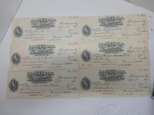6 Antique 1908 Norris & Lockett Checks Henderson KY Planters State Bank Hardware picture