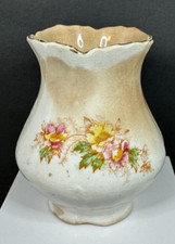 Antique Chester Floral Vase Trimmed in Gold picture