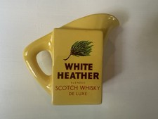 VINTAGE WHITE HEATHER DE-LUXE SCOTCH WHISKY PUB JUG ADVERTISING Made In Italy picture