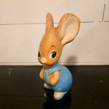 Vintage Pendelfin Father Rabbit Hand Painted England anthropomorphic bunny picture