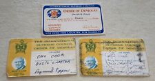 Lot Of 3 Vintage Order of DeMolay ISC Oasis Chapter Member & Advisor Cards picture