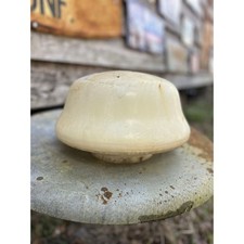 Vintage Antique School House Globe White Milk Glass Light Shade picture