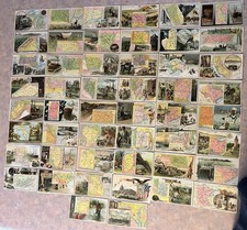 LOT of 50 ARBUCKLE BROTHERS COFFEE TRADING CARDS MAPS OF STATES AND TERRITORIES picture