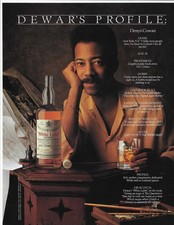 DEWAR'S PROFILE DENYS COWAN ORIGINAL PRINT AD picture
