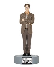 The Office Ornament Hallmark 2023 Dwight Schrute Magic Sound Dunder Mifflin Inc picture