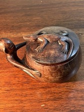 Handcarved Tribal Decorative Wooden Bowl picture