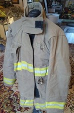 Vintage Retired Firefighter Turnout JACKET FIRE COAT USED Size 44x35