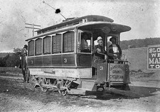 Chatanooga TN Early electric railroad car in Chatanooga TN ca 1900- Old Photo picture