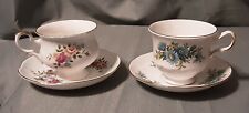 Vintage Bone China Tea Cups, Staffordshire & Queen Anne, England, Floral picture