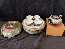 Rare traditional Chinese Gongfu Kung Fu tea set Stoneware Pottery Mineral Glaze picture