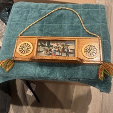 handmade wooden souvenir hanging plaque from Sicily, Italy picture