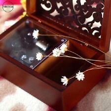 Rectangle Wood Carving Jewelry  Wind Up Music Box : ♫  CLAIR DE LUNE DEBUSSY ♫ picture