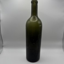 Antique Dark Olive Green Glass Bottle picture