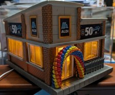 🔥Mini Aldi Store For Christmas Village Display Sold Out Retail NWT Light-up🔥 picture