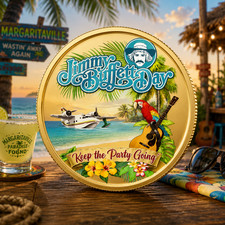 2026 Jimmy Buffett Day Gold Commemorative Coin picture