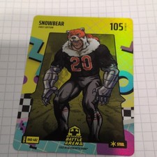 2025 Bo Jackson Battle Arena Snowbear 1st Edition Card #105 Steel picture