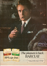1982 Barclay Cigarettes Vintage Magazine Ad picture