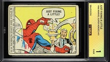 1966 Donruss Marvel Spider-Man Rookie #41 MBA 1 Pop 1 PSA = Avengers Doomsday picture