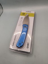 Civivi Qubit Lock 3in Blue Aluminium Pocket Folding Knife w Case WLM-C22030E-3-C picture