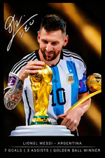 LIONEL MESSI 10 24x36 Inspirational Wall Art Signature Poster print  picture