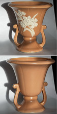 Weller Pottery Vase Floral w Handles picture