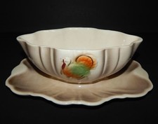 Gravy Boat attached Underplate Ceramic Pottery Lane & Company Turkey California  picture