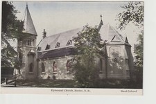 Exeter New Hampshire NH Episcopal Church hand colored by Frank Swallow UNPOSTED picture