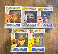 Funko Pop Pokémon Vinyl Figure Lot 5 Vulpix 580 Mewtwo 581 Pikachu 598 picture