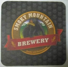 SMOKY MOUNTAIN Brwy. 5 REASONS Beer COASTER Mat w/ BEAR Knoxville TENNESSEE 2015 picture