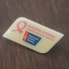 American Cancer Society Making Strides Against Breast Cancer Button Pin  picture
