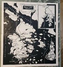 1940s Stonington Deer Isle Maine Brochure MAP picture