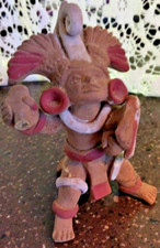 MAYAN AZTEC INCANS FIGURINE Vtg  PRE COLUMBIAN SHAMAN clay terracotta tribal art picture