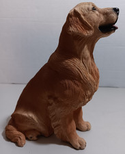 Living Stone Dog Golden Retriever Realistic Look Resign Figurine - 9