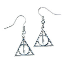 Harry Potter Deathly Hallows Silver Plated Earrings picture