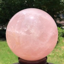 11.19LB Large Natural Pink Rose Quartz Sphere Crystal Ball Reiki Mineral Healing picture