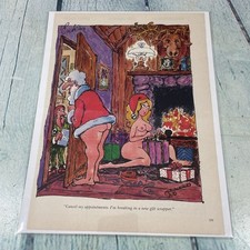 1973 Sexy Adult Cartoon Gift Wrapper Vtg Print Ad/Poster Pinup Art Magazine Page picture